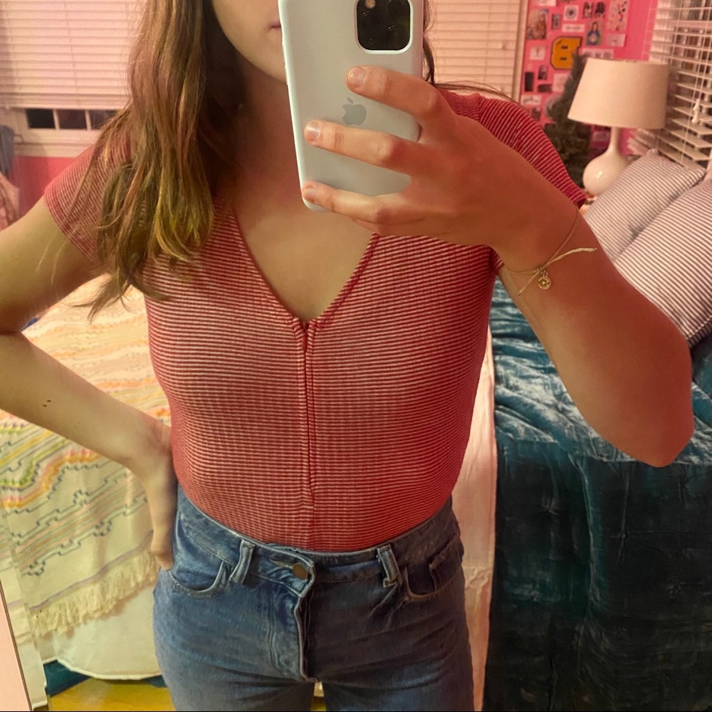 Urban Outfitters Retro zip bodysuit